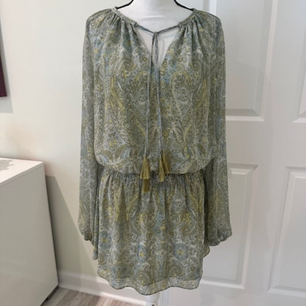 Ramy Brook Paisley Long Sleeve Dress